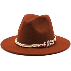 Classy Wide Fedora With Belt